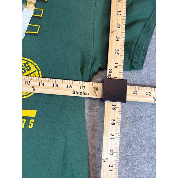 Brett Favre Green Bay Packers Hall Of Fame Graphic Shirt Mens M Green NFL Tee - Picture 3 of 10